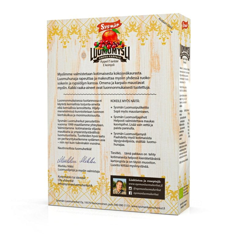 Sysman luomuherkut luomumysli verkkokauppa Sysman luomuherkut luomumysli verkkokauppa